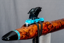 Southeast Asian Rosewood Burl Native American Flute, Minor, Mid G-4, #P13C